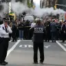 New York police outside CNN headquarters in New York, USA, October 24, 2018.