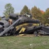 The site of the crash of a ICH-47 Chinook helicopter belonging to the Italian contingent of the European Union Force (EUFOR) Althea mission, near the village of Gorice, in Brcko District, Bosnia and Herzegovina, October 29, 2026.