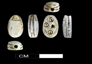  A scarab seal from the 8th century BCE uncovered during the excavation.