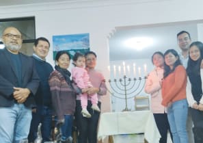  GABRIEL GUALÁN MALDONADO (left), president of Ecuador’s Sephardi History Cultural Center, seen here with his family, spoke to the ‘Post’ about the lives of Ecuador’s Bnei Anusim and their rediscovery of their Jewish faith.