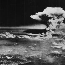  A cloud is seen over Hiroshima made by the firestorm formed following the dropping of the Little Boy atomic bomb on the Japanese city in what is the first use of nuclear weapons in war, on August 6, 1945.