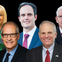  Marie van der Zyl, Yonatan Arfi, Josef Schuster, Steve Shulman, and William Daroff.