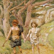 'Cain leadeth Abel to death' by James Tissot, c. 1900