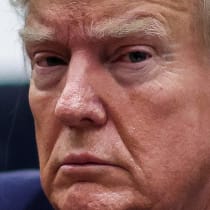  Former US President Donald Trump attends the Trump Organization civil fraud trial, in New York State Supreme Court in the Manhattan borough of New York City, US, December 7, 2023. 