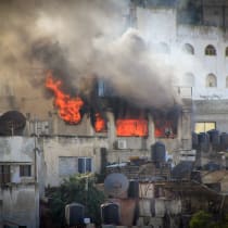  A counter terrorism raid by the Israeli army, in the West Bank city of Jenin, December 13, 2023.