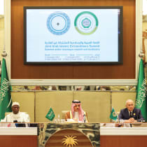  THE JOINT Arab Islamic Extraordinary Summit in Riyadh, in November: Morocco, together with Saudi Arabia, the UAE, Bahrain, Sudan, Mauritania, Djibouti, Jordan, and Egypt, blocked a proposal to cut ties with Israel.