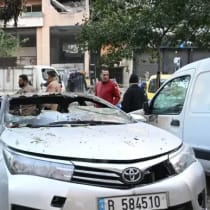  The site of the al-Arouri assassination.