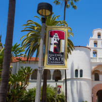 The campus of San Diego State University, San Diego, California, June 15, 2013. 
