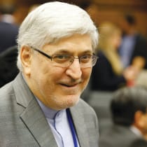  MOHSEN NAZIRI ASL, Iran’s ambassador to the International Atomic Energy Agency, arrives for an IAEA Board of Governors meeting in Vienna, in September. There are still many who try to play down any real risk of a nuclear attack on Israel from Iran if Tehran were to attain such weapons, says writer.