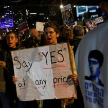  Protest to call for the release of hostages kidnapped in the deadly October 7 attack, in Tel Aviv