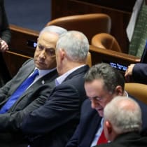  El primer ministro Benjamin Netanyahu en el pleno de la Knesset el 21 de febrero de 2024