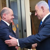  Prime Minister Benjamin Netanyahu and German Chancellor Olaf Scholz in Israel on March 17, 2024