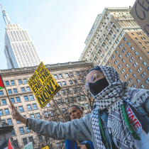 AT A protest in New York City in December, a flag carries the slogan, ‘From the river to the sea, Palestine will be free.’ Seemingly intelligent people resurrect the two-state solution delusion, while ignoring the incessant cries for a one-state solution, the writer argues.