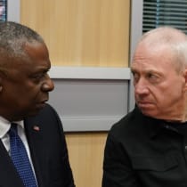 Defense Minister Yoav Gallant and US Secretary of Defense Lloyd Austin