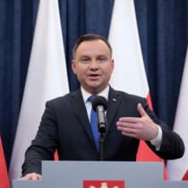 El Presidente polaco Andrzej Duda