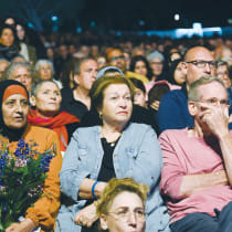 A RECORD crowd of over 15,000 attended last year’s 18th Joint Israeli-Palestinian Memorial event, held in Tel Aviv. 