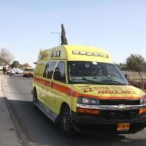  Una ambulancia Magen David Adom [Archivo]