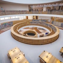  El nuevo edificio de la Biblioteca Nacional de Jerusalén.