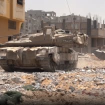  Tanque de las IDF opera en la Franja de Gaza. 28 de mayo de 2024.