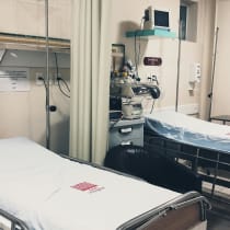  Camas de hospital vacías, ilustrativo. Subido el 28/5/2024
