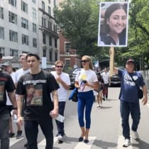  Eyal Eshel en la marcha de solidaridad en Nueva York por los rehenes israelíes retenidos en Gaza. Subido el 3/6/2024