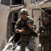  Soldados de las IDF operan en la Franja de Gaza.