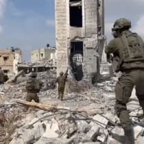  Tropas de Givati de las FDI operan en la Franja de Gaza. 1 de marzo de 2024.