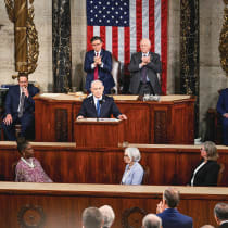  PRIME MINISTER Benjamin Netanyahu aimed his Congress speech at an American audience and designed it to remind those listening what this war in Gaza is about.