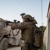  IDF soldiers operate in Jenin, the West Bank, August 6, 2024.