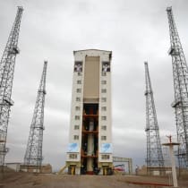  Launch of an Iranian satellite at Imam Khomeini Spaceport in Iran's rural Semnan province. 28 January 2024. 