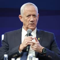  MK Benny Gantz habla en la conferencia MEAD en Washington DC. 9 de septiembre de 2024