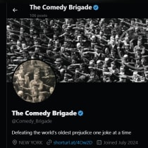 The Comedy Brigade's account on X.