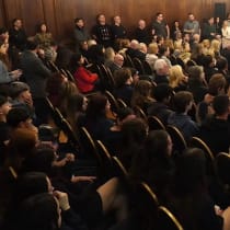  Representatives of DAIA, Argentina's Jewish umbrella organization, present 2023 data about antisemitic incidents at Buenos Aires City Legislature, Sept. 16, 2024. 