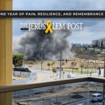  Imagen que parece mostrar el impacto de un cohete en el centro de Israel. 7 de octubre de 2024.