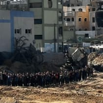  Evacuación de gazatíes de Jabalya tras las operaciones de las FDI en la zona.