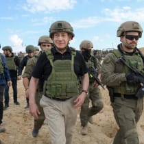 Prime Minister Benjamin Netanyahu in Gaza, November 19, 2024.