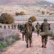 IDF operates in the buffer zone between Israel and Syria on December 13, 2024.