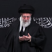  Ayatollah Khamenei attends the fourth night of ceremonies on the anniversary of the death of Fatima al-Zahra, the Prophet Muhammad's daughter, in Tehran December 5, 2024.