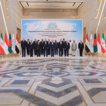 Iranian President Masoud Pezeshkian attends the D-8 summit in Cairo. 