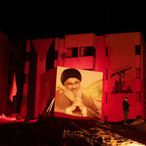 The damaged site where Lebanon's Hezbollah leader Sayyed Hassan Nasrallah, Lebanon December 1, 2024
