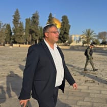National Security Minister Itamar Ben-Gvir seen on his visit to the Temple Mount, December 26, 2024