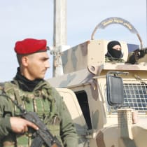  A MEMBER of the Kurdish-led Syrian Democratic Forces (SDF) stands along a street after rebels seized the capital and ousted Syria’s Bashar al-Assad, in Hasakah, earlier this month.