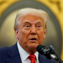  US President Donald Trump at the White House in Washington, US. February 5, 2025.