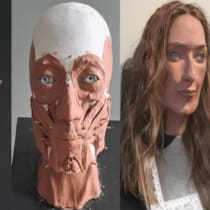  Un estudiante recrea el rostro de una "mujer de Kimmeridge" de 2.000 años de antigüedad.