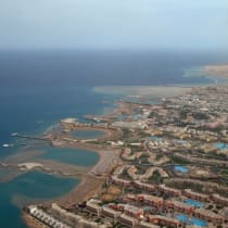  La ciudad turística egipcia de Hurghada, en el Mar Rojo.