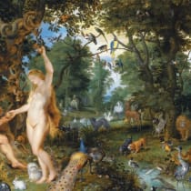  El jardín del Edén con la caída del hombre" de Jan Brueghel el Viejo y Pieter Paul Rubens, hacia 1615