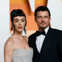 Katy Perry y Orlando Bloom asisten a la fiesta Vanity Fair de los Oscars tras la 97 edición de los Premios de la Academia, en Beverly Hills, California, Estados Unidos, el 2 de marzo de 2025. 