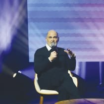 Matthew Weiner, creador de «Mad Men», en las Jerusalem Sessions el lunes. 