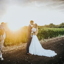 ASAF & GABRIELLE COHEN on their wedding day in Beit Lechem Haglalit, May 24, 2020.