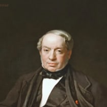 James Mayer de Rothschild, fundador de la rama francesa de la dinastía bancaria Rothschild, 1850.